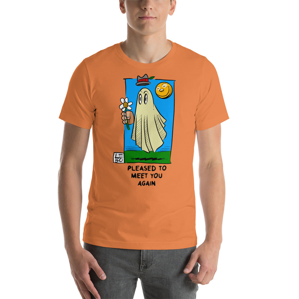 Pleased to Meet You, AGAIN - Lebo Short Sleeve Unisex T-Shirt